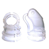 BON4 Silicone Male Chastity Device Clear