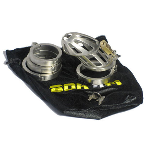 BON4 Stainless Steel Male Chastity Device