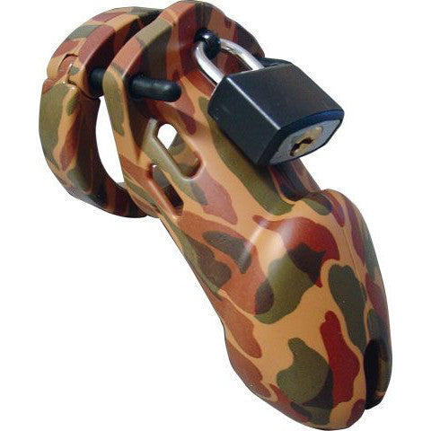 CB-6000 Camouflage Finish Male Chastity Device